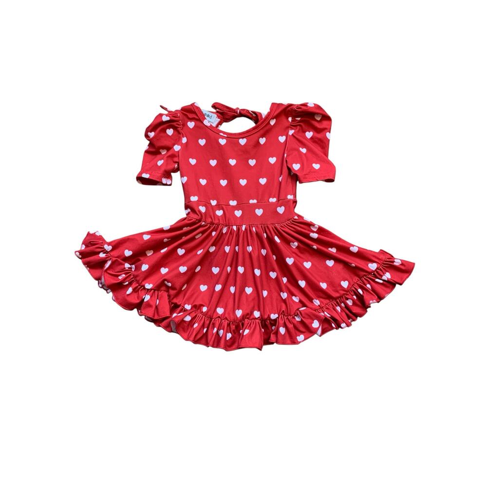 Girlhood Red Heart Dress